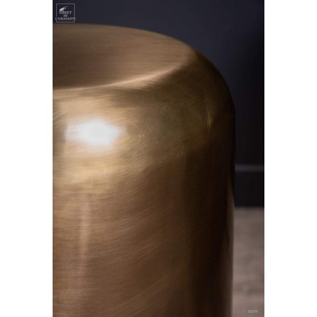 Rounded brass stool