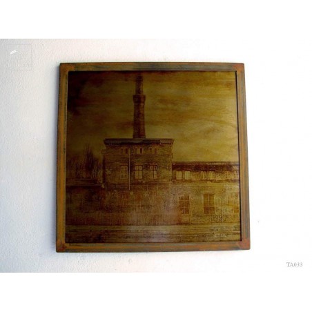 Photo sur métal, friche industrielle