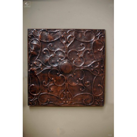 Wall decorative panel copper finish 80x80cm