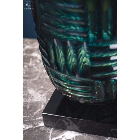 Vase 40's vert et bleu Vase 40's vert et bleu