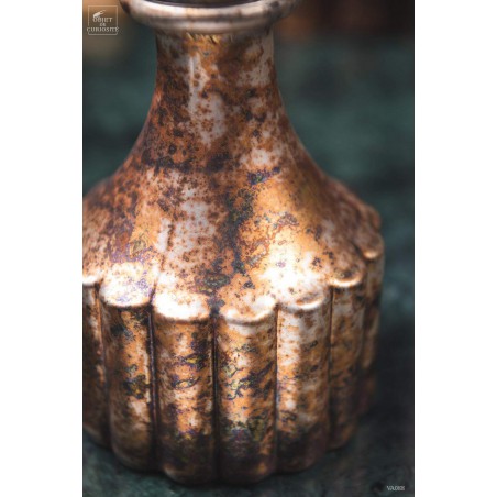 Bottle with stopper - Silver rust finish