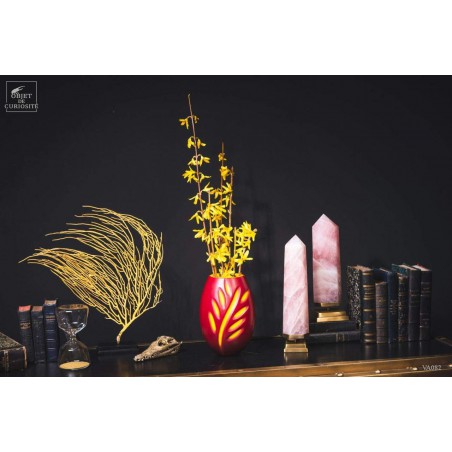 Vase Picasso rouge et jaune