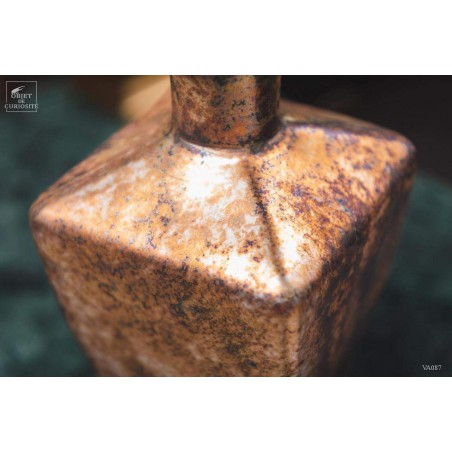 Bottle with stopper - Silver rust finish