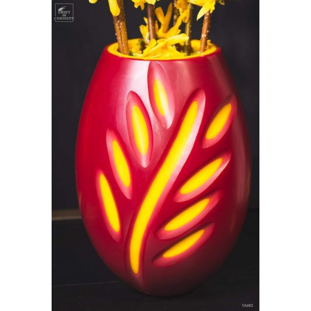 Vase Picasso rouge et jaune