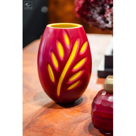 Vase Picasso rouge et jaune