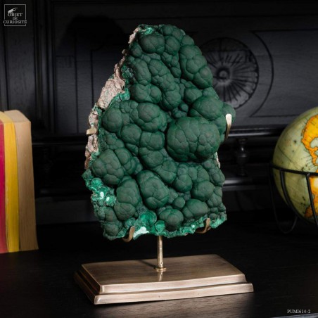 Green crystalized malachite - Congo
