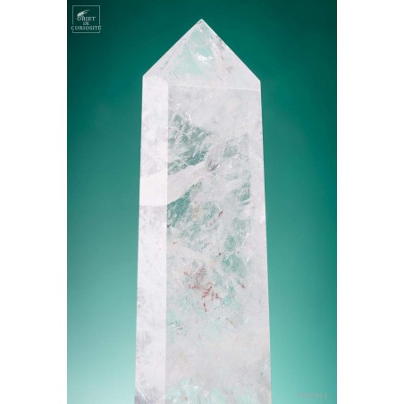 Cristal de roche (Brésil) sur socle laiton