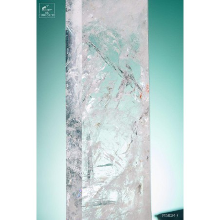 Cristal de roche (Brésil) sur socle laiton