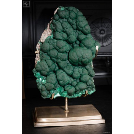 Green crystalized malachite - Congo