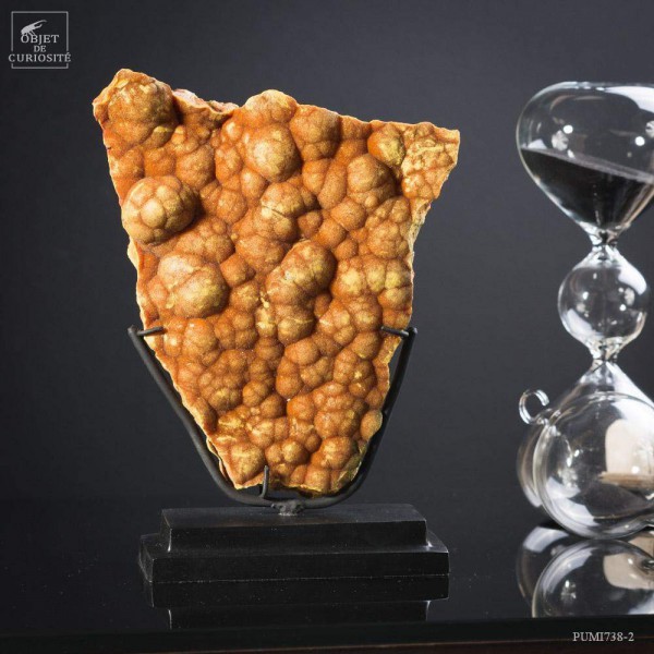 Orpiment du Pérou sur base  noire