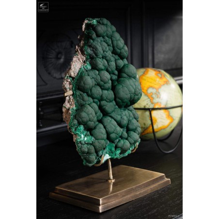 Green crystalized malachite - Congo
