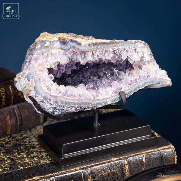 Géode améthyste dans gangue de 1.15kg- Uruguay