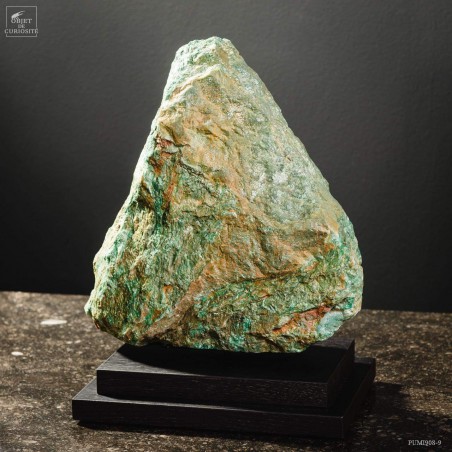 Grenn Fuchsite from Brazil on black base