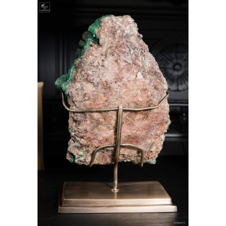 Green crystalized malachite - Congo