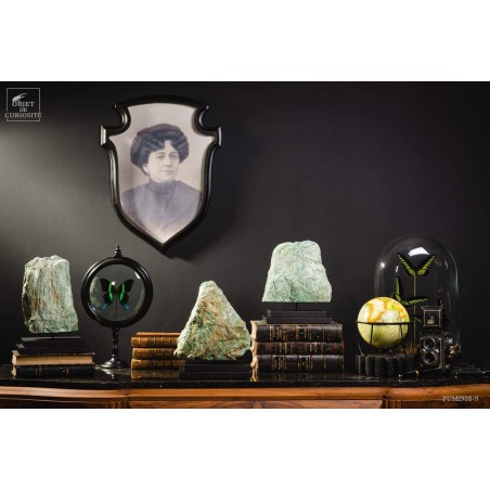 Grenn Fuchsite from Brazil on black base