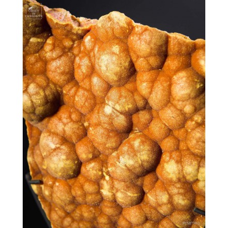 Orpiment du Pérou sur base  noire
