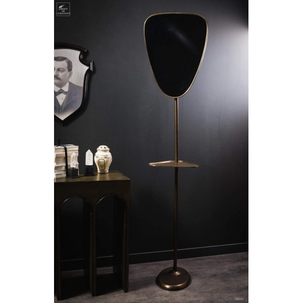 Miroir laiton à tablette