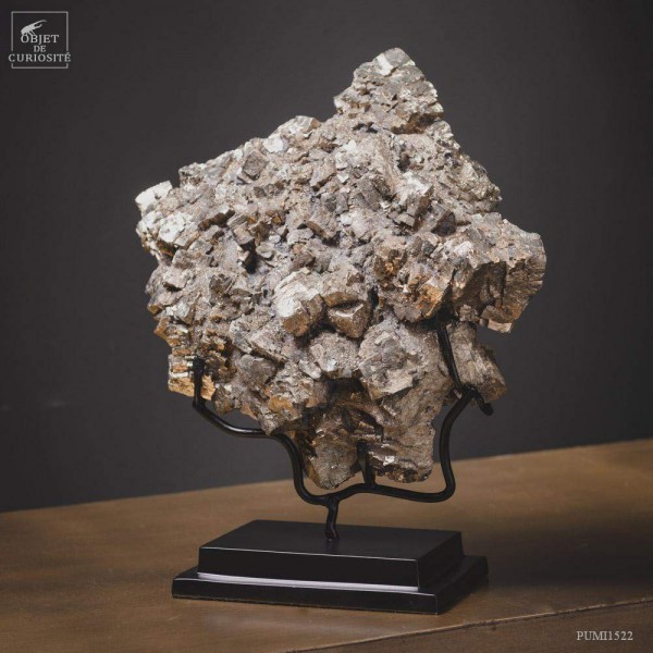 China pyrite (7.5kg) on black base