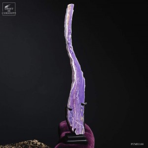 Charoite flame on black...