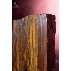 Tiger Eye mineral on brass. 2