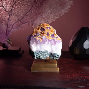 Améthyste et Calcite orange...