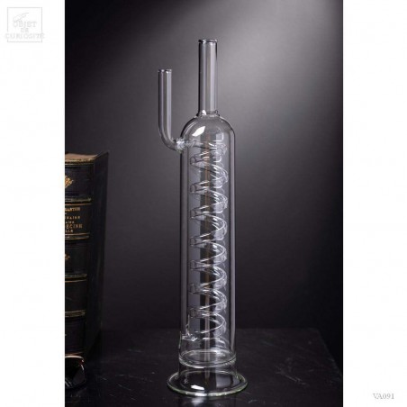 Bottle of laboratory with inner spirals