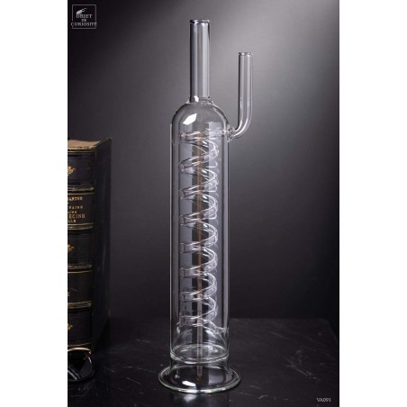 Bottle of laboratory with inner spirals
