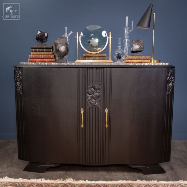 2 doors 1940's antic black matte finish
