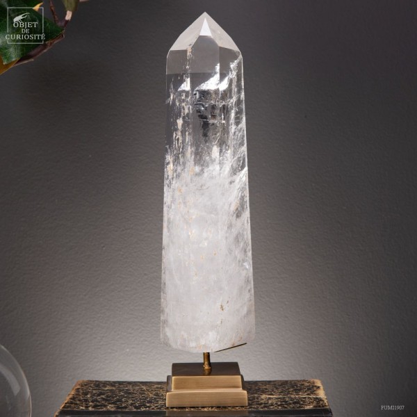 extra clear crystal on brass base. 1,3Kg extra clear crystal on brass base. 1,3Kg