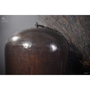Lustre oeuf TGM cuivre martelé 2
