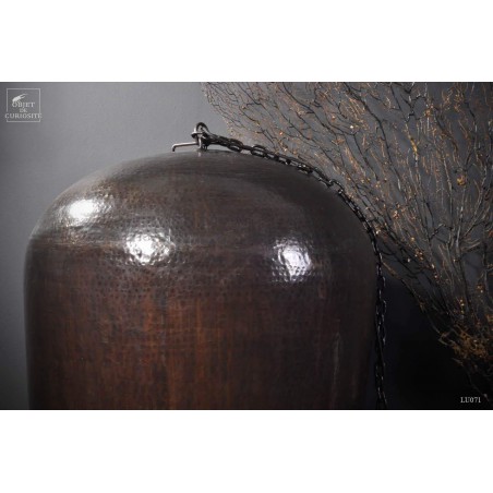 Hammered copper egg shade XL