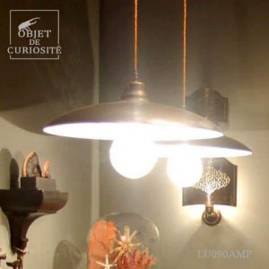 Suspension indus. GM + ampoule Diam 50cm