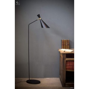 Lampadaire 50's (noir et or)