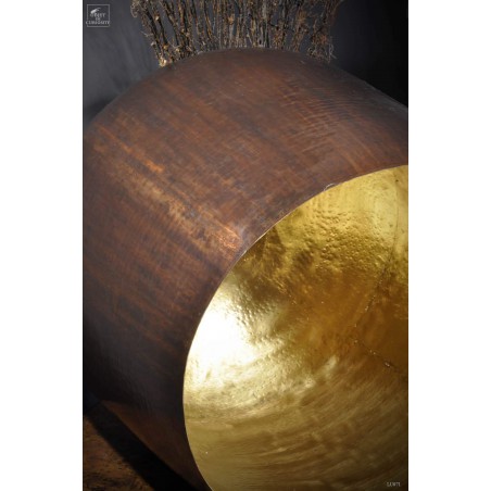 Hammered copper egg shade XL