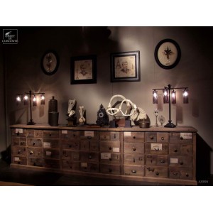 Crocodile skull 39cm on iron stand 2