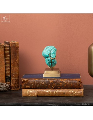 Howlite turquoise (335g) sur base laiton