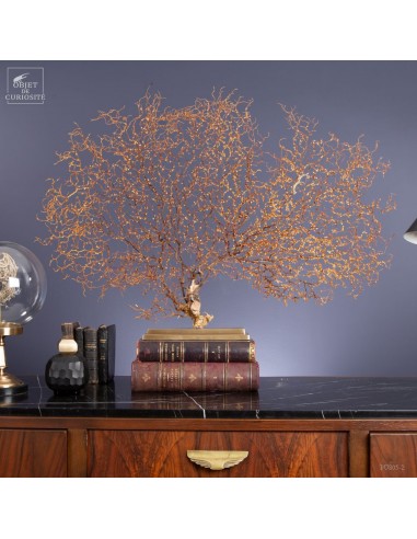 Gorgone noire sur base laiton