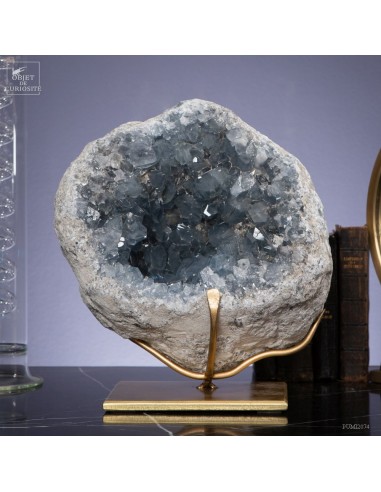 Géode de célestite de 13kg (Madagascar)