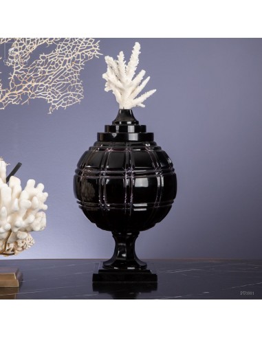 Drageoir rond en verre, couvercle...