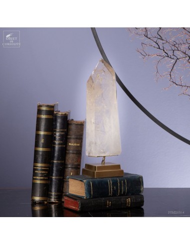 Quartz from Madagascar on brass base