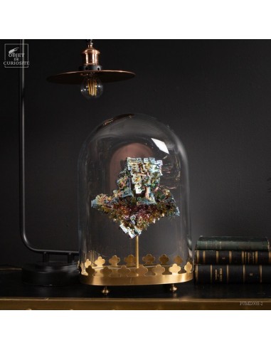 City of  bismuth under oval globe