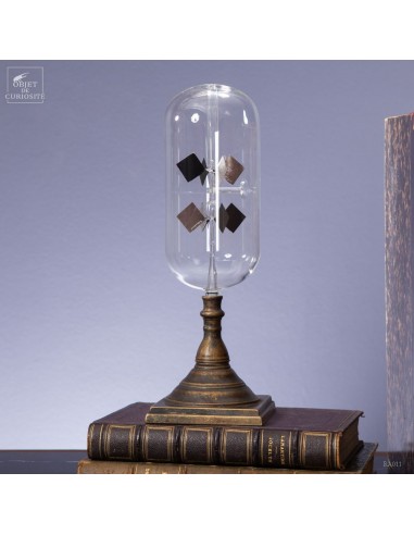 Two-way oval radiometer on brass stand