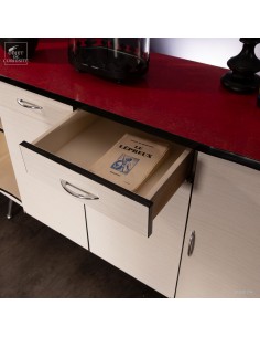 Buffet en formica blanc 60's 2