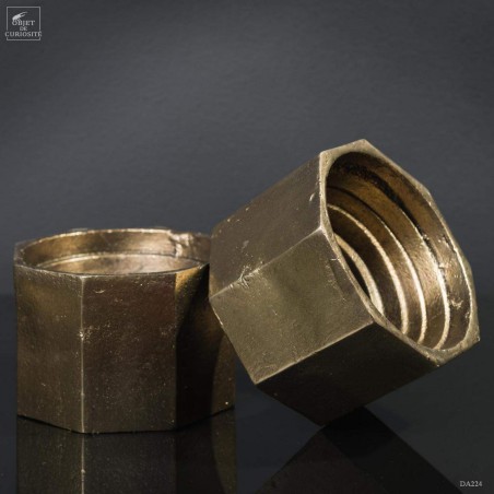 Industrial book end - brass finish