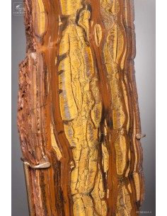 Tiger Eye mineral on brass. 2