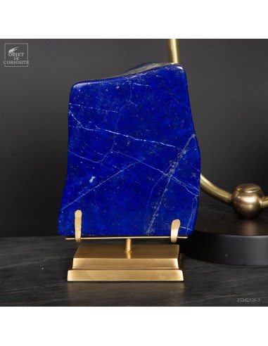 Lapis-lazuli (2.3kg) on brass base