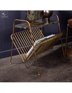 Porte revues avec marbre