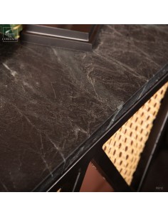 Console noire avec cannage 2