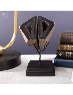 Pair of Geometrical agate