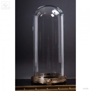 Globe VIDE sur base avec galerie de laiton style empire